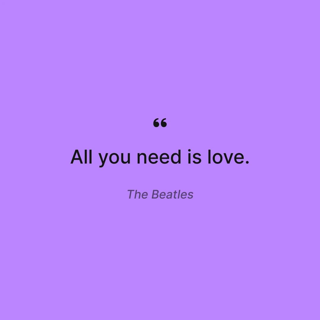 Short Love Quotes For Him The Beatles