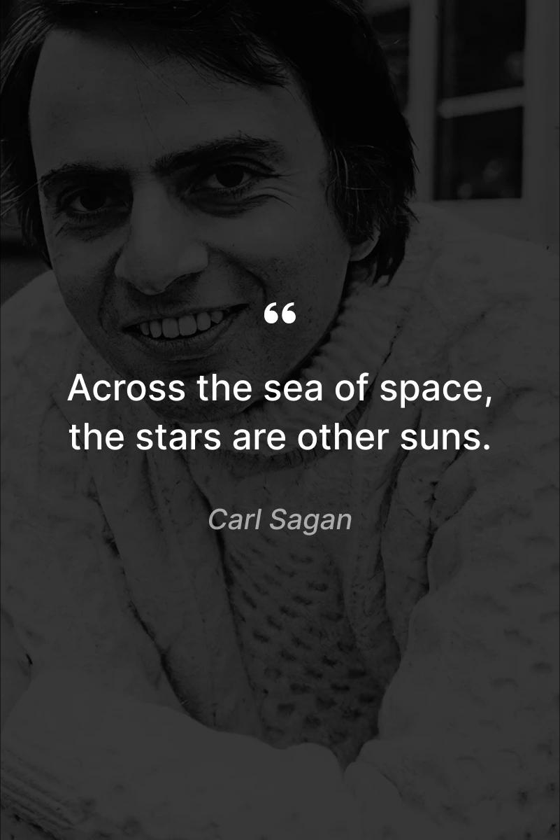 space quotes Carl Sagan quote